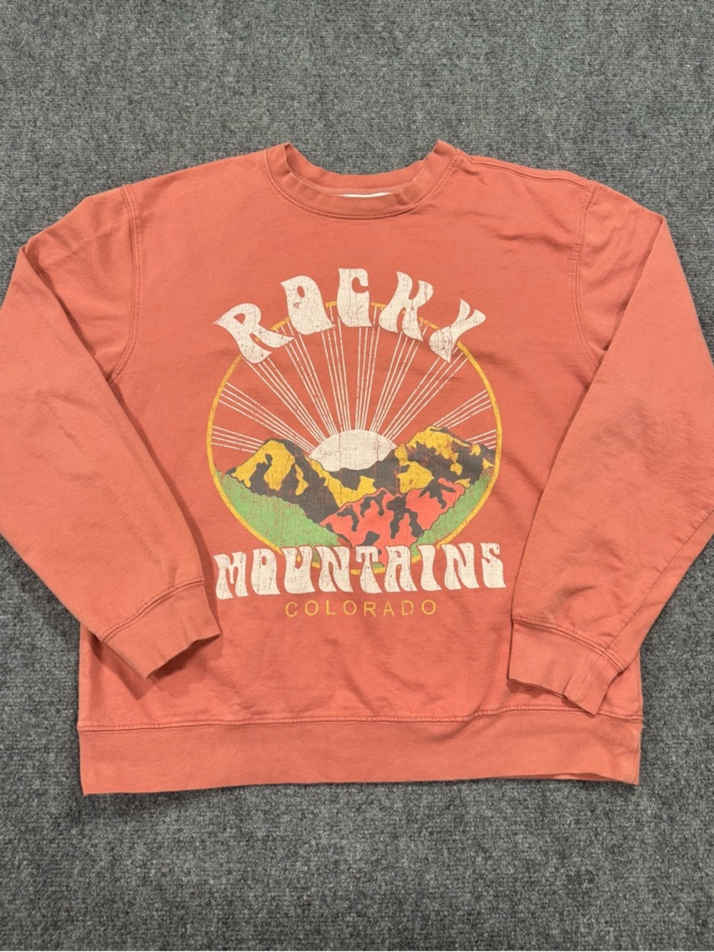 Altar’d State Sweatshirt Women’s Small Colorado Rocky Mountains Crewneck